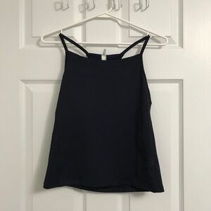 GapBody / GB Studio Racerback Tank Top S Dark Navy Blue Sport Swim Athletic